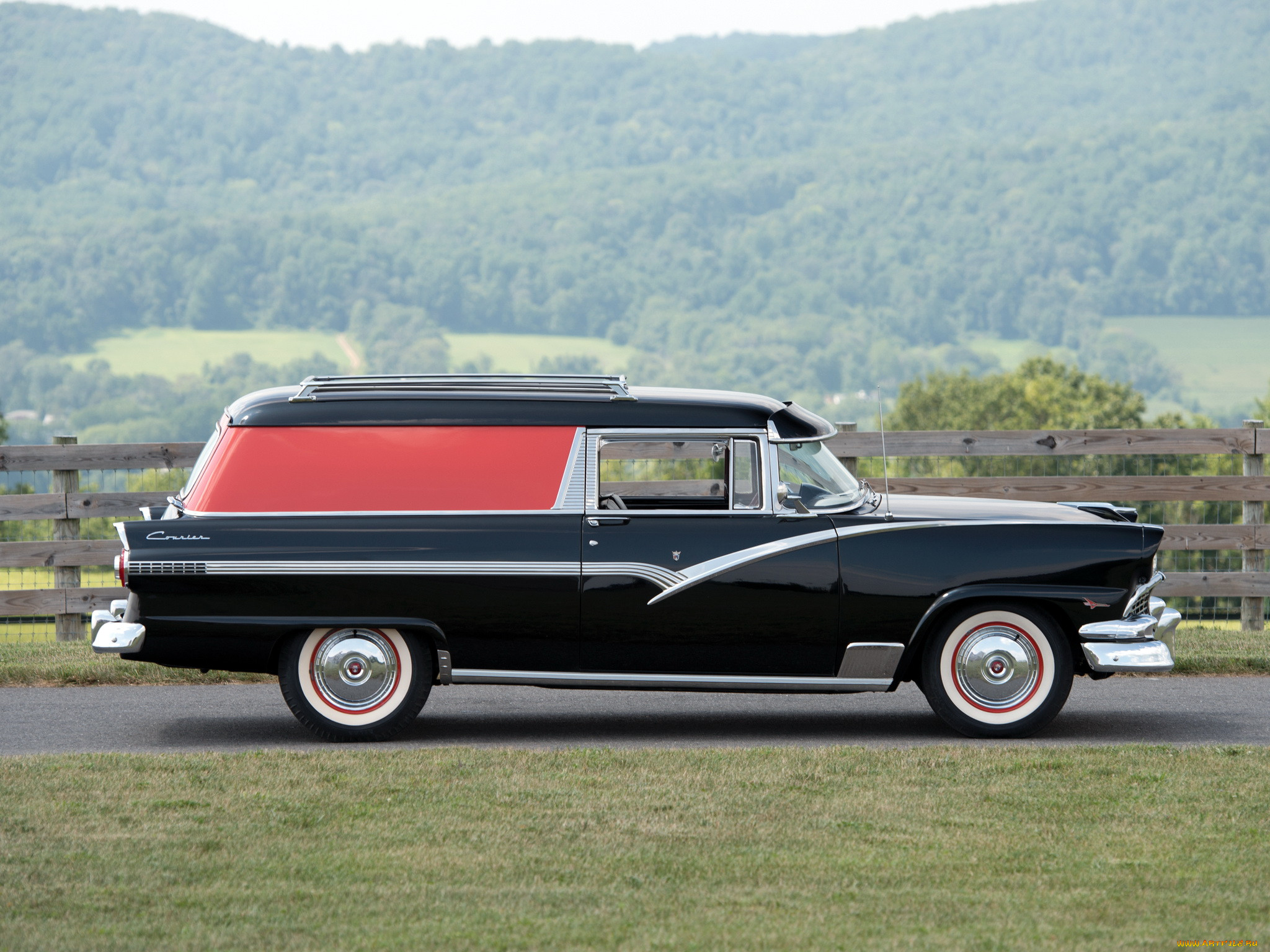 , ford, delivery, sedan, courier, 1956, 